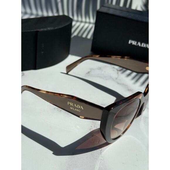 NEW Prada PR14WSF Sunglasses in Tortoise Powder - Picture 7 of 9